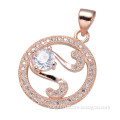 accessory pendant factory new hot sale micro pave cz rose gold pendant